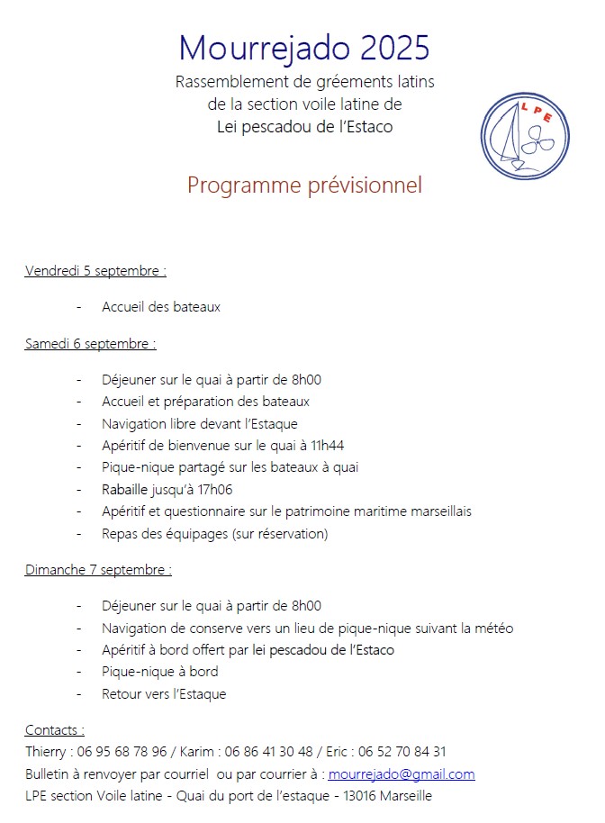LPE - MOURREJADO 2025 - Le Programme